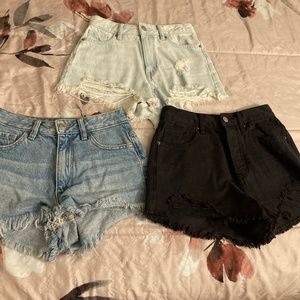 Used Pacsun Girls Jean Shorts Size 22,23,24